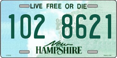NH license plate 1028621