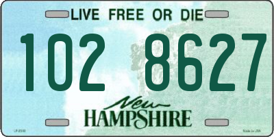 NH license plate 1028627