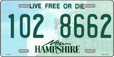 NH license plate 1028662