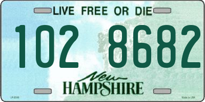 NH license plate 1028682