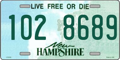 NH license plate 1028689