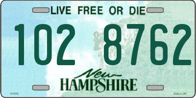 NH license plate 1028762