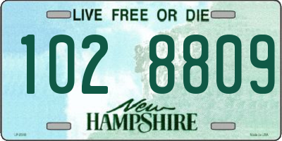 NH license plate 1028809