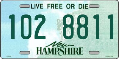 NH license plate 1028811