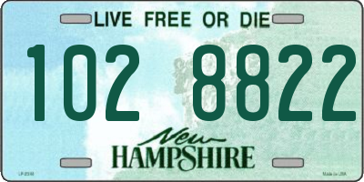 NH license plate 1028822