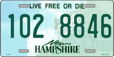 NH license plate 1028846