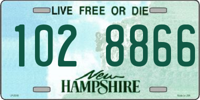 NH license plate 1028866