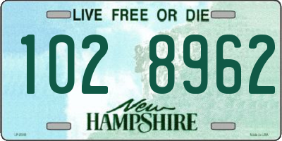 NH license plate 1028962