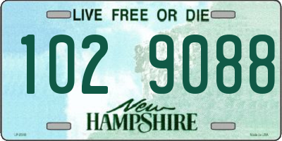 NH license plate 1029088