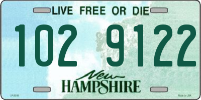 NH license plate 1029122