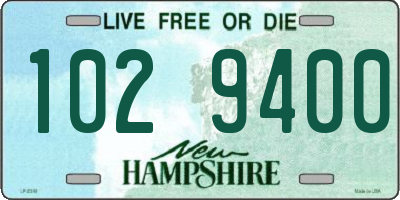 NH license plate 1029400