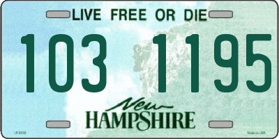 NH license plate 1031195