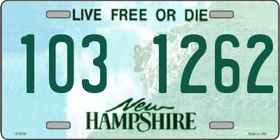 NH license plate 1031262
