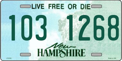 NH license plate 1031268