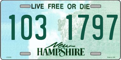 NH license plate 1031797