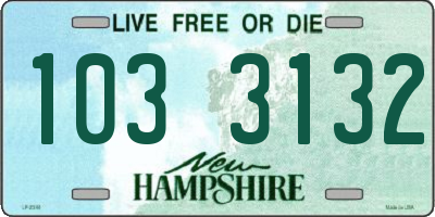 NH license plate 1033132