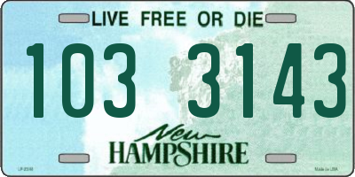 NH license plate 1033143