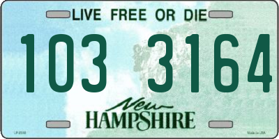 NH license plate 1033164