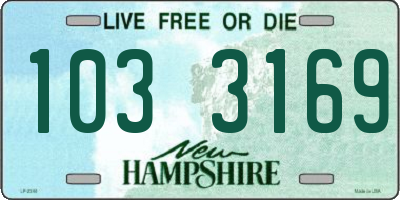 NH license plate 1033169