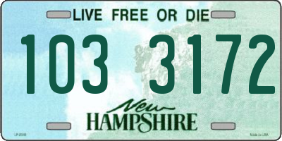 NH license plate 1033172