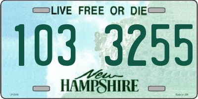 NH license plate 1033255