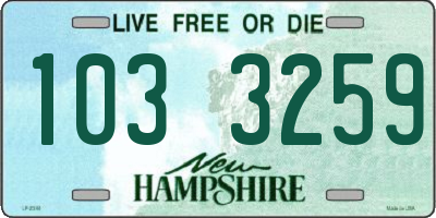 NH license plate 1033259