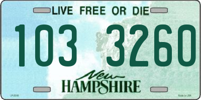 NH license plate 1033260