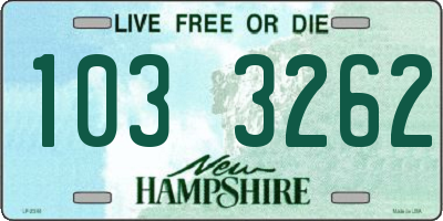 NH license plate 1033262