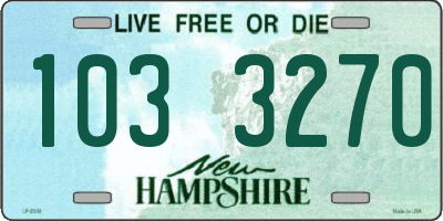 NH license plate 1033270