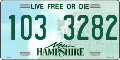 NH license plate 1033282