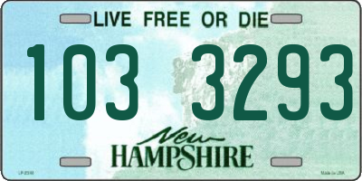 NH license plate 1033293
