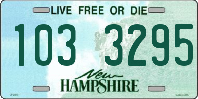 NH license plate 1033295