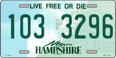 NH license plate 1033296
