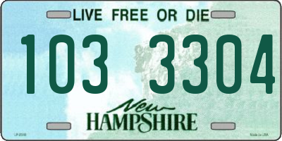 NH license plate 1033304