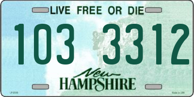 NH license plate 1033312