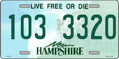 NH license plate 1033320