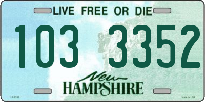 NH license plate 1033352
