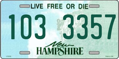 NH license plate 1033357