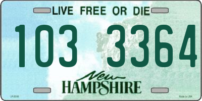 NH license plate 1033364