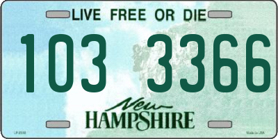 NH license plate 1033366