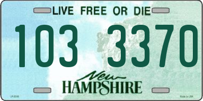 NH license plate 1033370