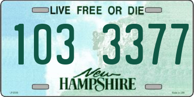 NH license plate 1033377