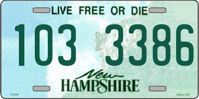 NH license plate 1033386