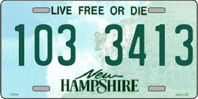 NH license plate 1033413