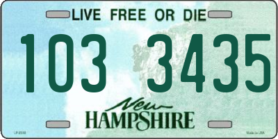 NH license plate 1033435