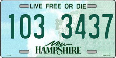 NH license plate 1033437