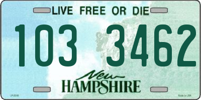 NH license plate 1033462