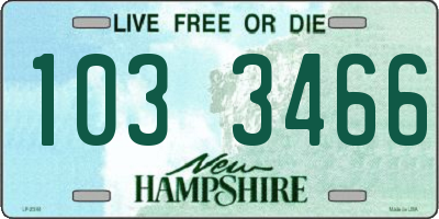 NH license plate 1033466