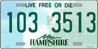 NH license plate 1033513