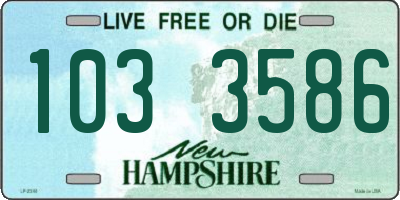 NH license plate 1033586